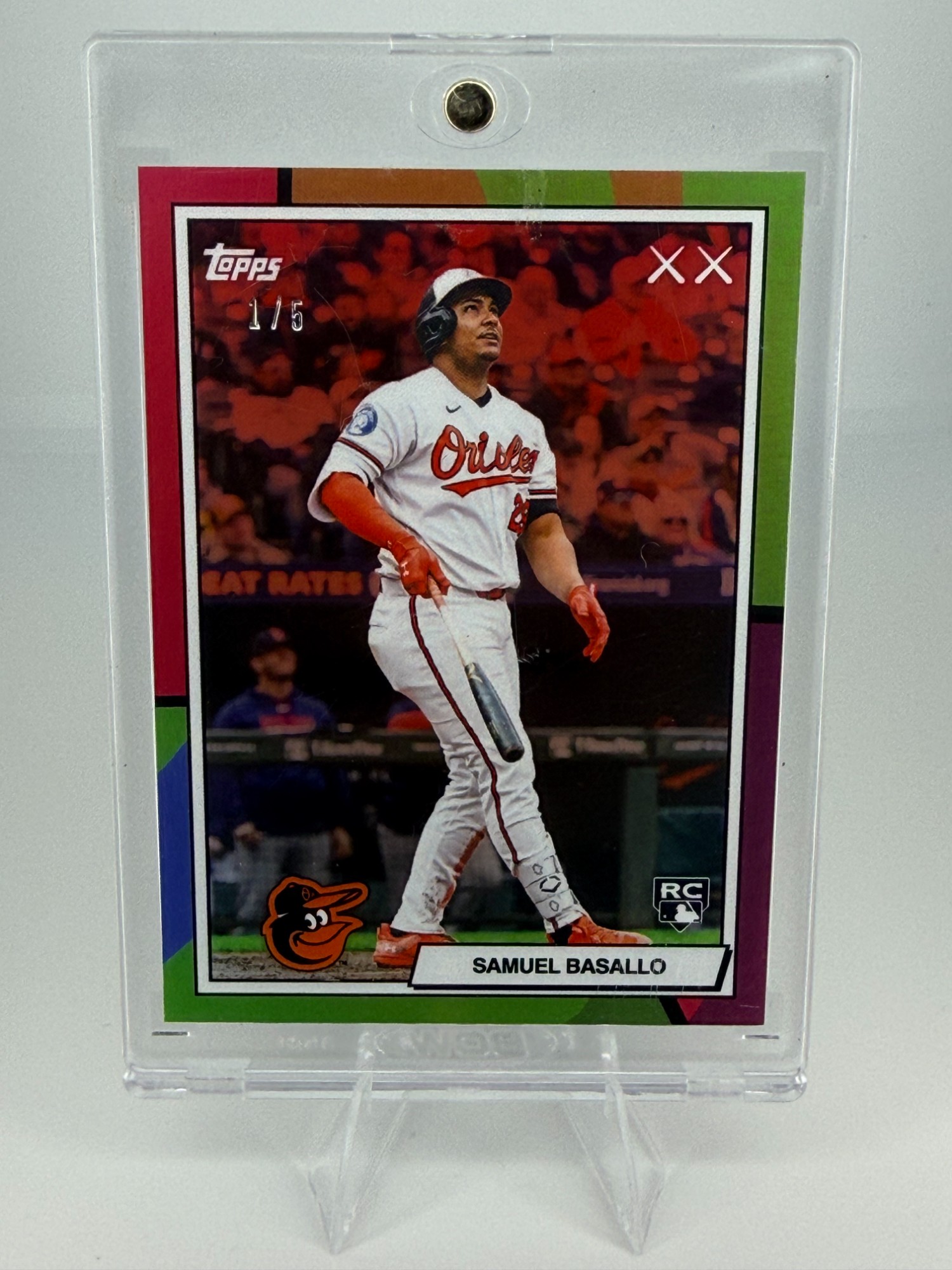 2026 Topps KAWS Samuel Basallo #39 Rainbow 1/5 RC