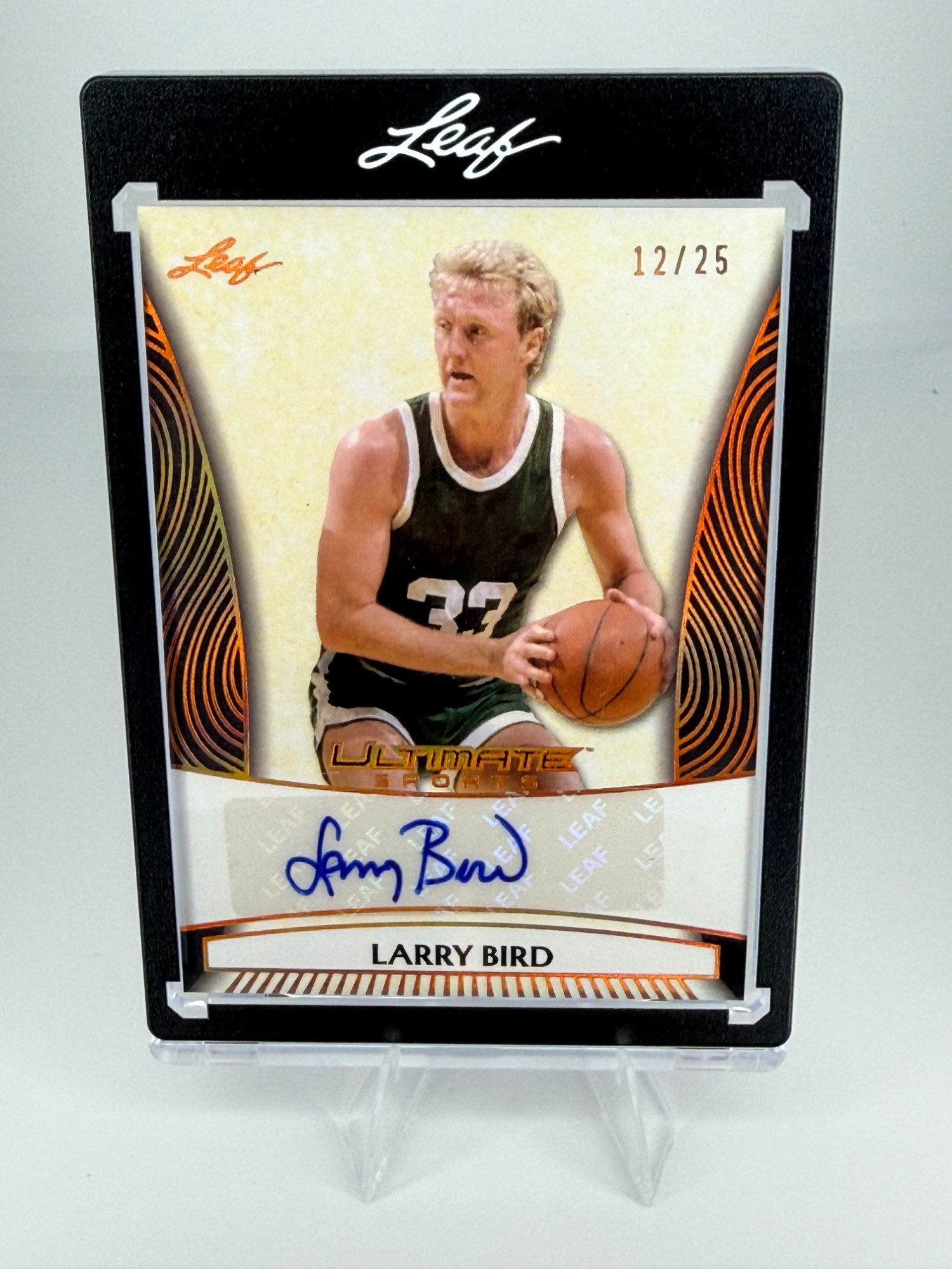 2026 Leaf Ultimate Sports Larry Bird #US-LB2 12/25 Autograph 12/25